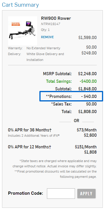 Cart Summary