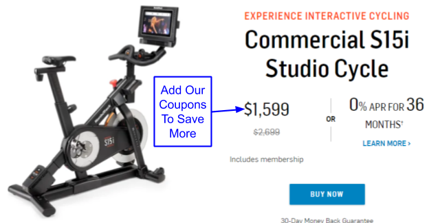 NordicTrack S15i Studio Cycle Coupon