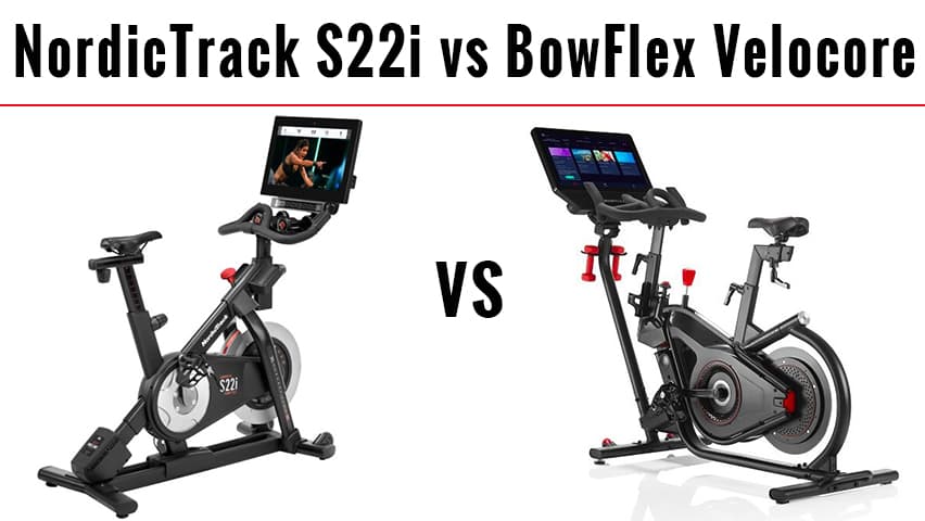 NordicTrack S22i vs Bowflex Velocore Bike 