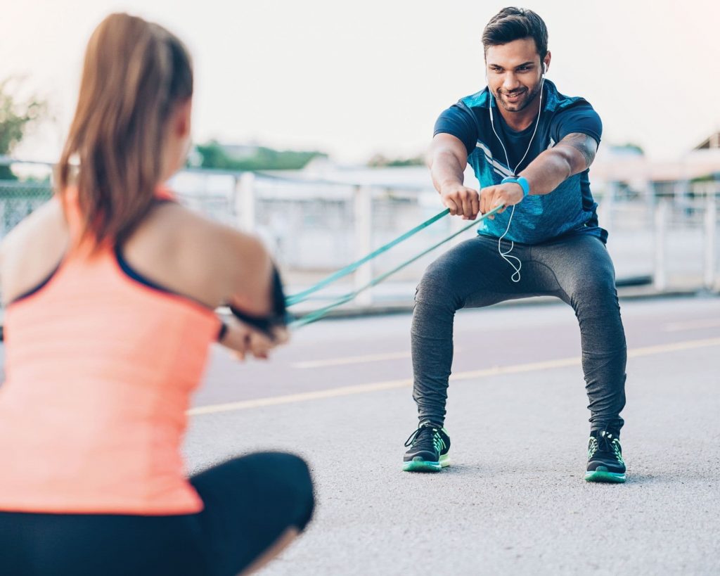 Workout With Resistance Bands